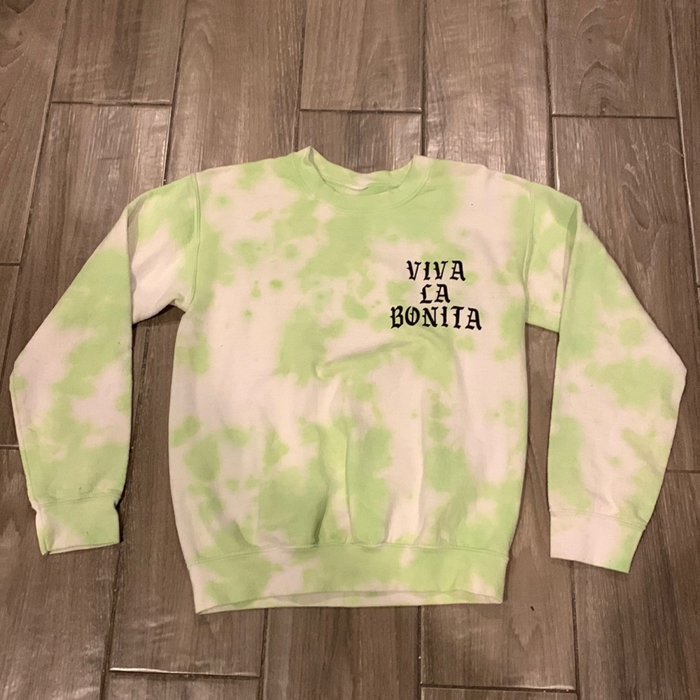 Lime green tie-dye